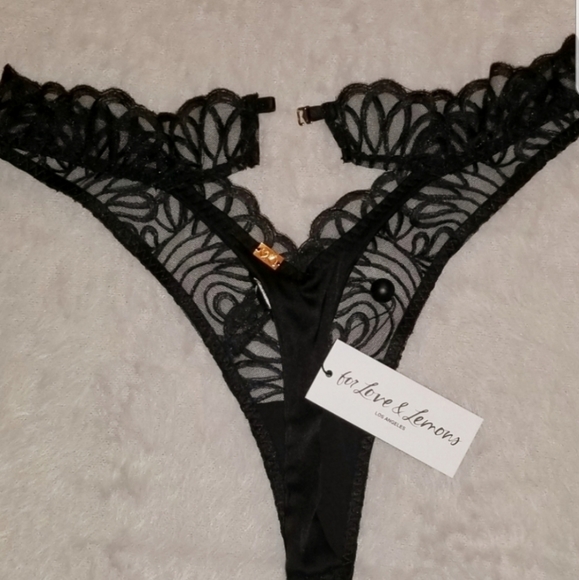 For Love and Lemons After Dark Thong Panty NWT - Picture 6 of 10